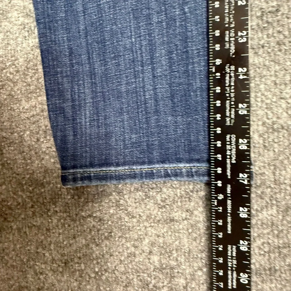 Chicos Jeans 2 Womens‎ 12 Blue Dark Wash So Slimming Girlfriend Ankle Denim